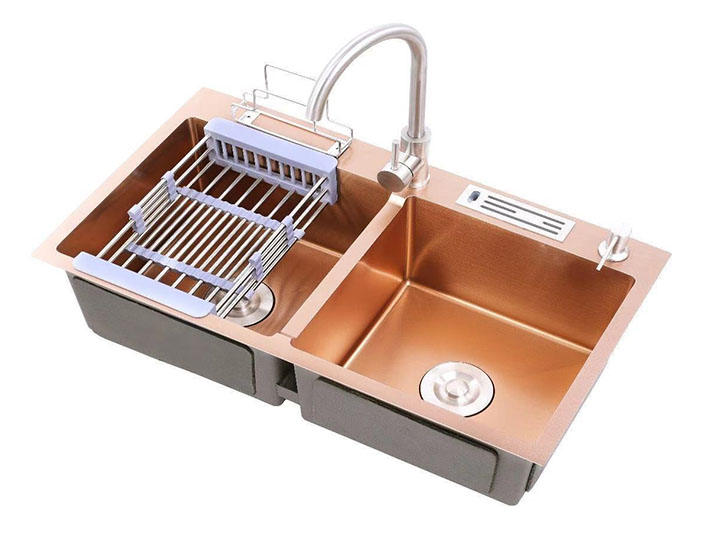  Pure handmade sink versus low-end common sink, wh